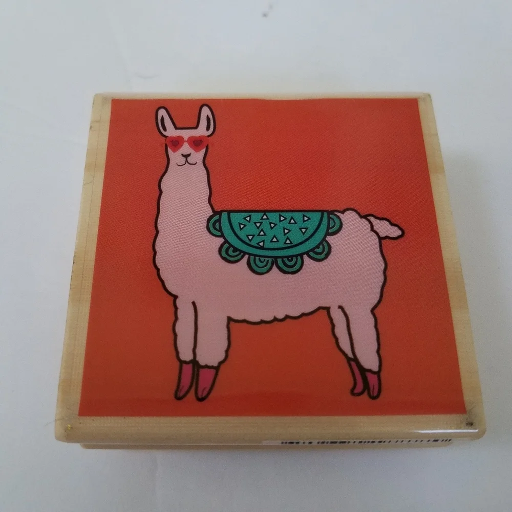 Hampton Art Stamps Llama and Nice Job New